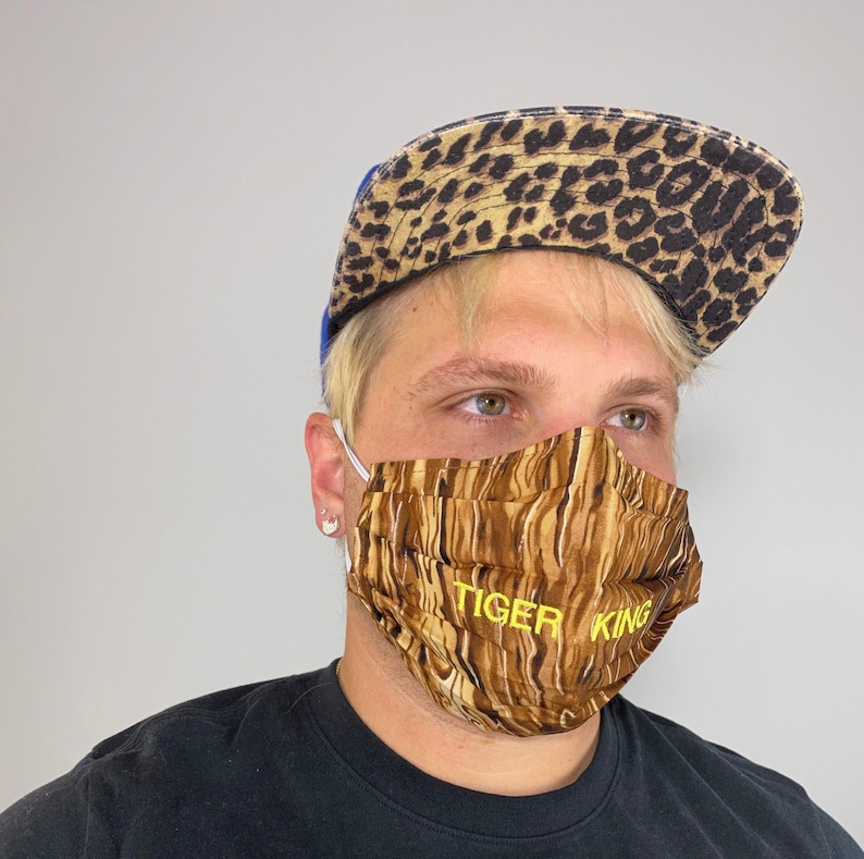 Tiger King Face Mask Custom whacked Joe Exotic Reusable Face Etsy