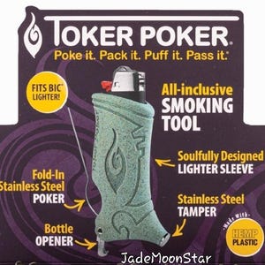 Lot Toker Poker • Super étui à briquet • Mèche de CHANVRE GRATUITE de 3 m (10 pi) • Accessoire briquet Bic • Outil de création/macramé • Outil polyvalent