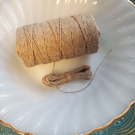 Waxed Hemp Twine - Waxed Hemp String 1 mm