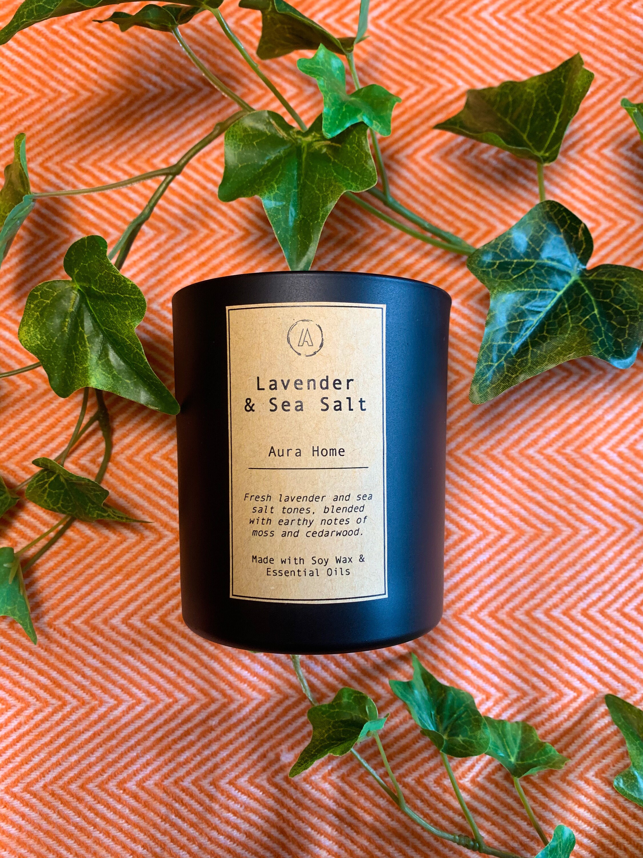 Lavender & Sea Salt Scented Candle Handmade with Soy Wax and Etsy