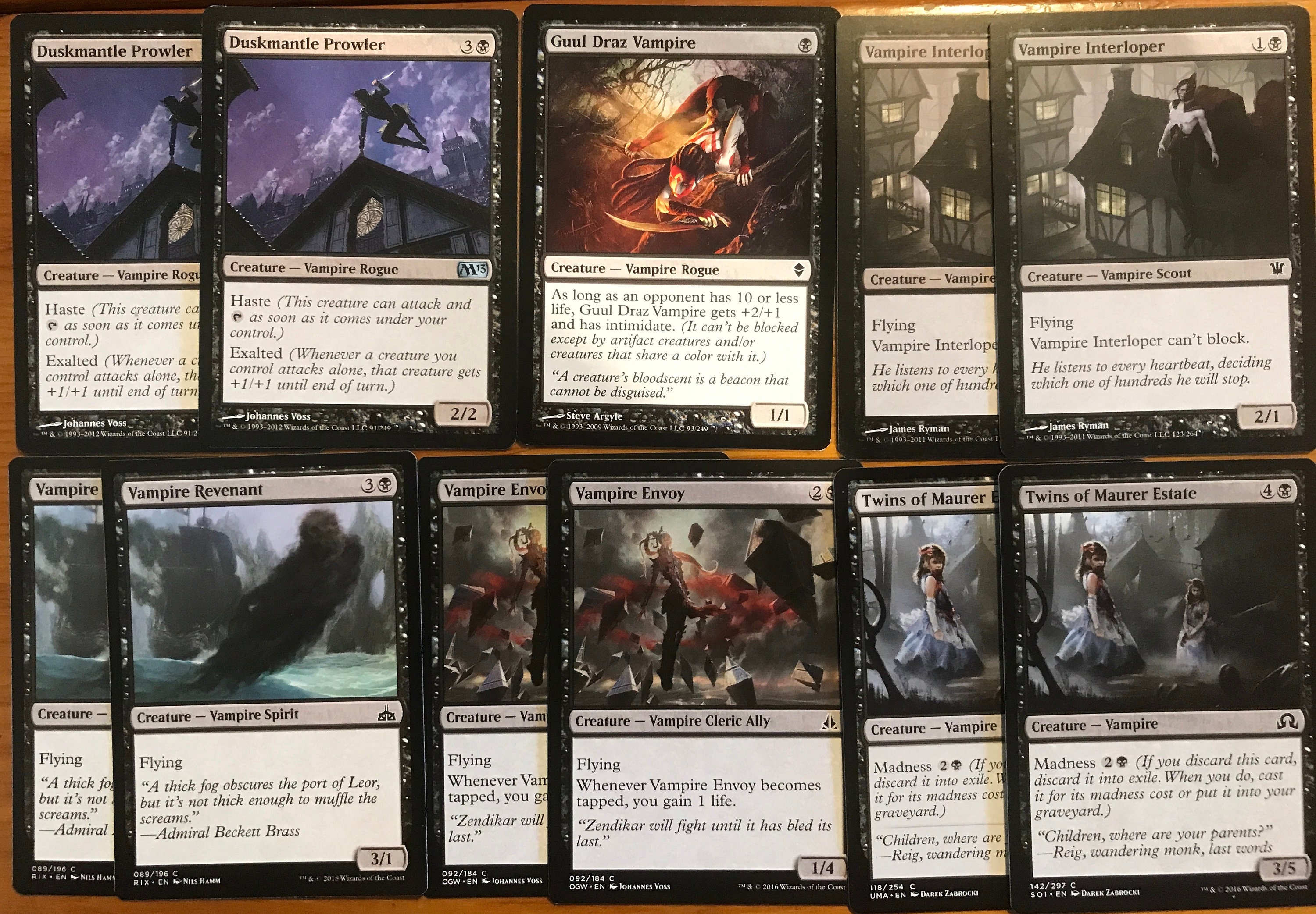 MonoBlack Vampires MTG 60Card custom casual deck Magic Etsy