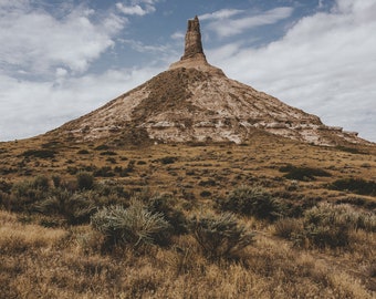 Chimney Rock, Nebraska  - Fine Art Landscape Nature Print Photograph Wall Decor Centerpiece -