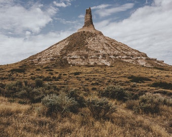 Chimney Rock, Nebraska - pièce maîtresse de décoration murale impression photo paysage nature paysage -