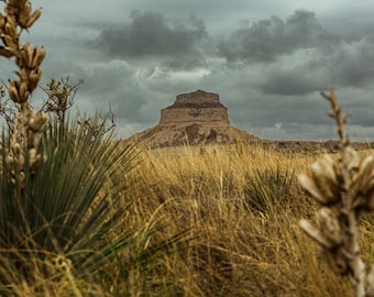 Scott's Bluff National Monument - Fine Art Landscape Nature Print Photograph Wall Decor Centerpiece -