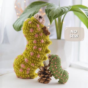 Crochet Caterpillar No-Sew PATTERN, Luna Moth Caterpillar PDF pattern ENG