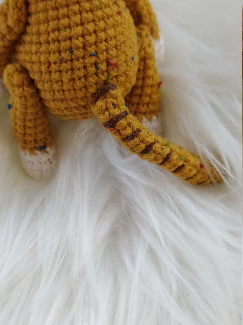 Amigurumi Baby Tiger, Crochet Tiger pdf pattern, Small tiger tutorial, Symbol of the 2022 image 10