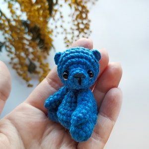 Crochet teddy bear pattern, Amigurumi mini bear pdf pattern image 2