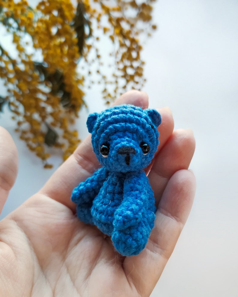 Crochet teddy bear pattern, Amigurumi mini bear pdf pattern image 2