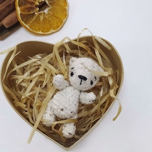 Crochet teddy bear pattern, Amigurumi mini bear pdf pattern image 8