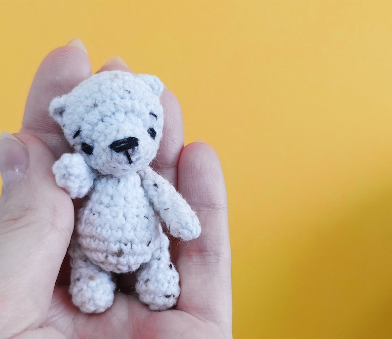 Crochet teddy bear pattern, Amigurumi mini bear pdf pattern image 7