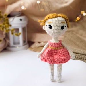 Amigurumi Doll Crochet Pattern, Small Doll PDF Pattern