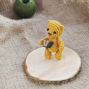Crochet teddy bear pattern, Amigurumi mini bear pdf pattern image 3