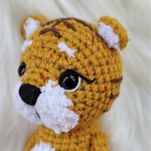 Amigurumi Baby Tiger, Crochet Tiger pdf pattern, Small tiger tutorial, Symbol of the 2022 image 9