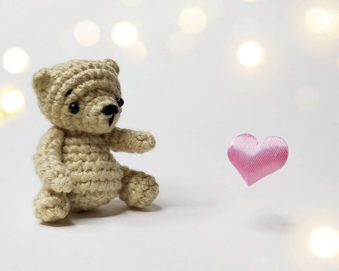 Crochet teddy bear pattern Amigurumi mini bear pdf pattern | Etsy
