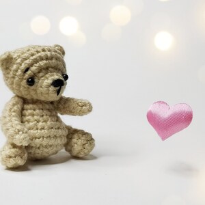 Crochet teddy bear pattern, Amigurumi mini bear pdf pattern image 9