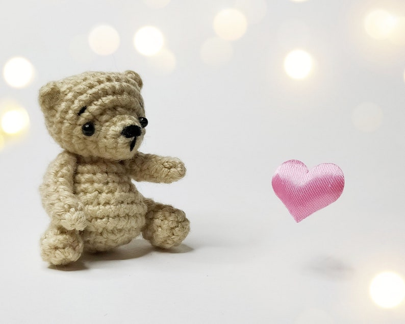 Crochet teddy bear pattern, Amigurumi mini bear pdf pattern image 9