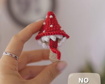 Crochet mushroom PATTERN, All-Eating Mushroom Monster No-Sew PDF pattern ENG