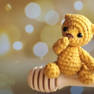 Crochet teddy bear pattern, Amigurumi mini bear pdf pattern image 5