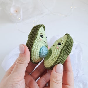 Gehaakt avocadoPATROON, amigurumi avocado baby gender reveal, nepvoedsel pdf-patroon