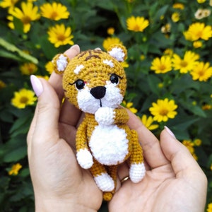 Amigurumi Baby Tiger, Crochet Tiger pdf pattern, Small tiger tutorial, Symbol of the 2022 image 6