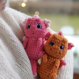 Crochet No-sew Dragon PATTERN, Cute Plush Amigurumi Baby Dragon, Dragon plushie PDF tutorial