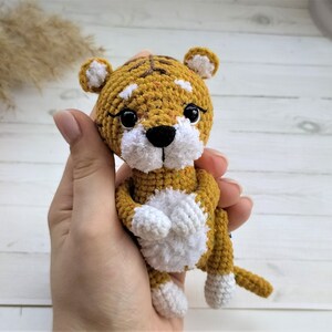 Amigurumi Baby Tiger, Crochet Tiger pdf pattern, Small tiger tutorial, Symbol of the 2022 image 3