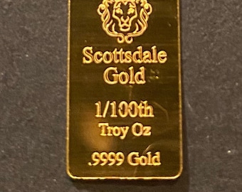 4 PACK OF GOLD CHRISTMAS CARDS PURE 999 FINE 24K BULLION 1/60 gram each B7 