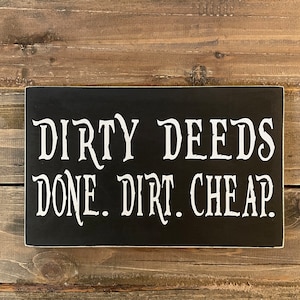 Dirty Deeds Done Dirt Cheap. AC/DC Lyrics/Funny Sign/Song Lyrics