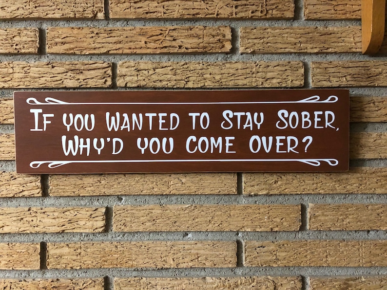 Si querías estar sobrio por qué viniste Signo de bar | Etsy