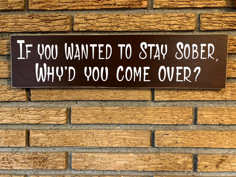 Si querías estar sobrio por qué viniste Signo de bar | Etsy