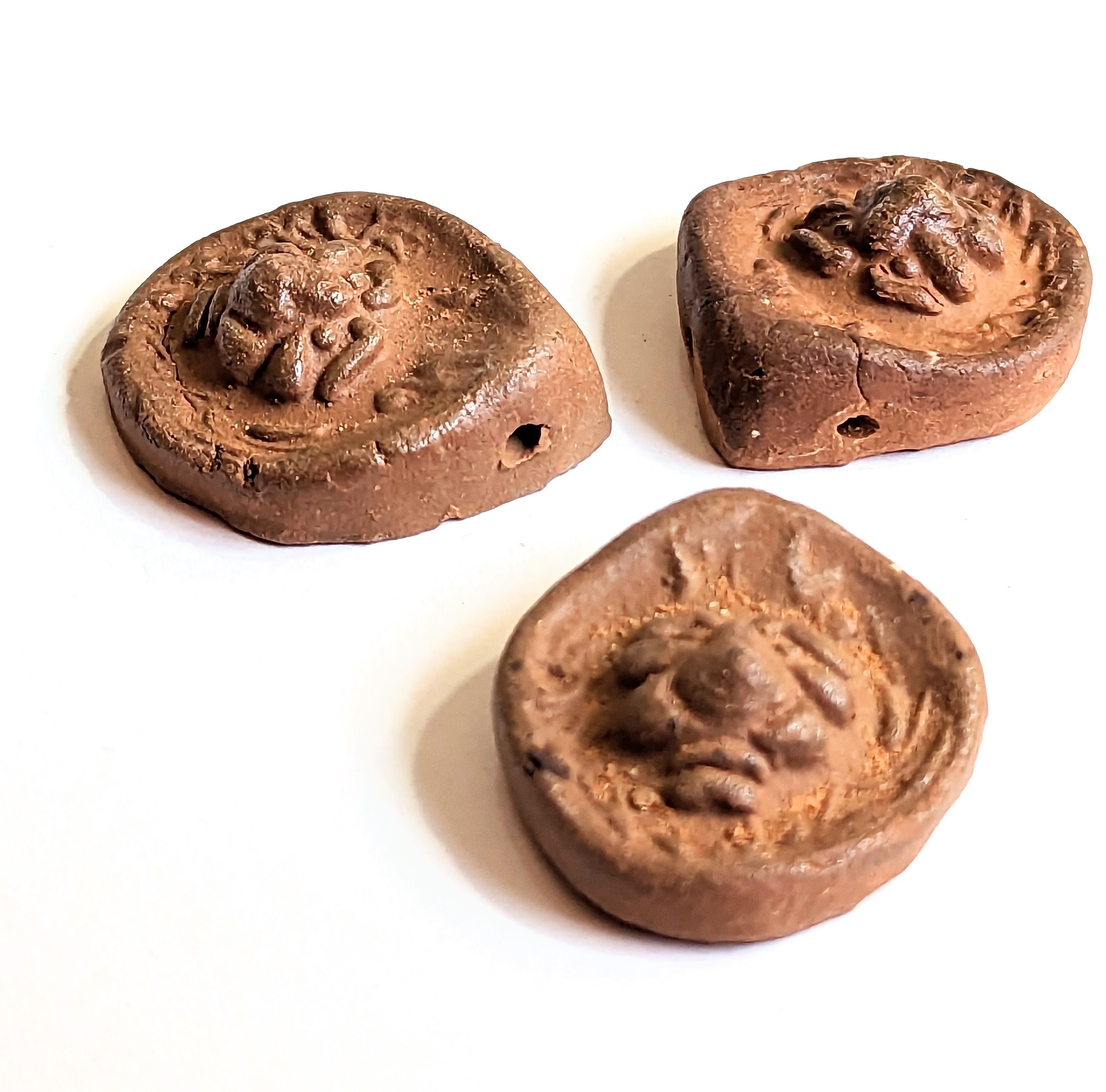 Vintage Ceramic Greenman Fairy Tale Face Pendants Etsy UK