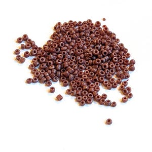 Opaque Purple Mauve Seed Beads Size 9 or 10