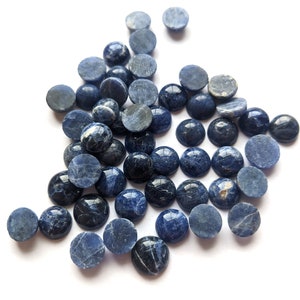 Vintage Tiny and Small Sodalite Button Cabochons