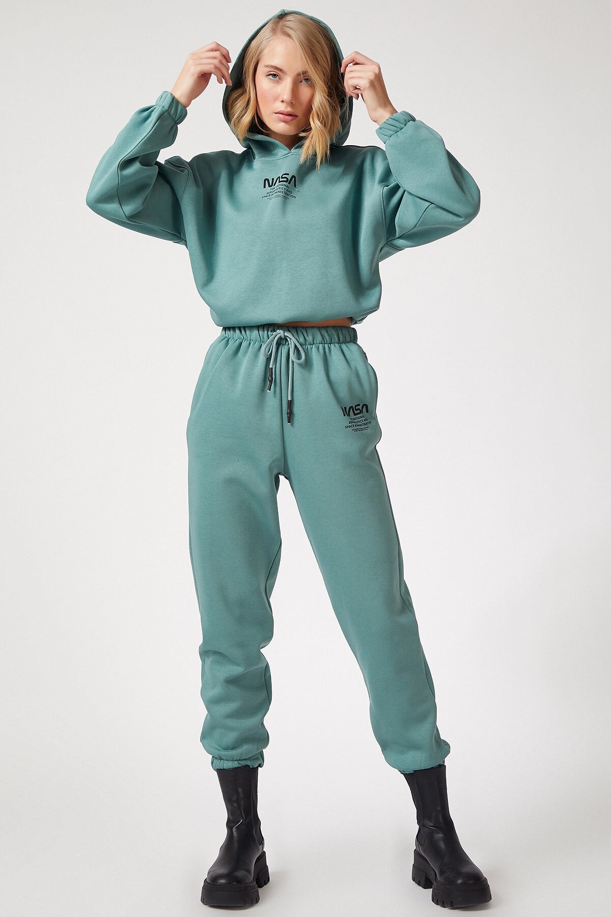 Women Sweat Set 2 piece Green Pink Multiple Colors fleece Etsy