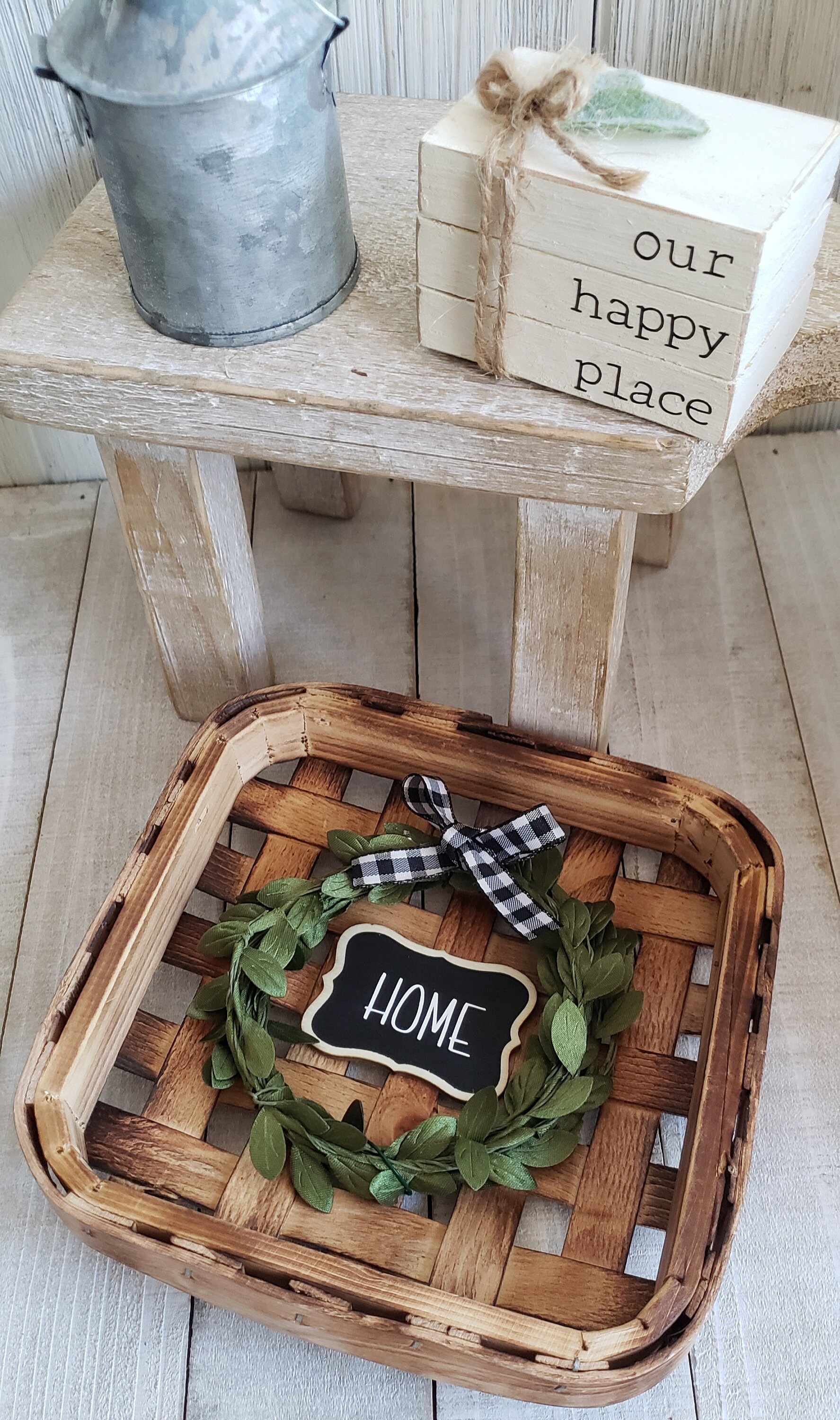 Mini Tobacco Basket Decor /farmhouse/rae Dunn/buffalo Etsy