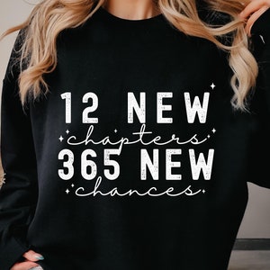 12 nieuwe hoofdstukken, 365 nieuwe kansen png, nieuwjaar 2025 png, gelukkig nieuwjaar 2025 png, nieuwjaarscrew 2025 png, oudejaarsavond, nieuwjaarsshirt png