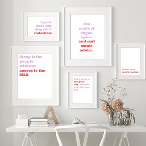 Printable Wall Art, Real Estate Wall Art, Real Estate Office Art, Real Estate Quotes, Funny Real Estate Gift, Funny Real Estate, Real Estate