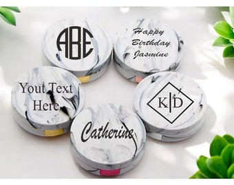 Personalized contact lens case - Contact lens case - Marble style contact lens case -Contact Lens Box Dual - Portable Contact Lens Case