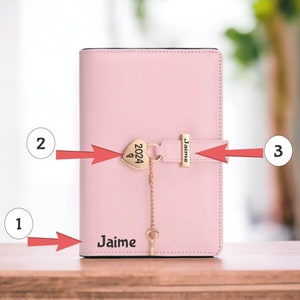 Diary with Lock and Key for Girls & Women - Engraved diary with lock and key - Back to school Gift - Lock and key journal - Niece Gift
