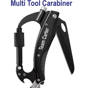 Engraved Carabiner-Multi-functional Knife Climbing Carabiner-Mountain Climbing Name Carabiner- Coordinates Carabiner -PL88