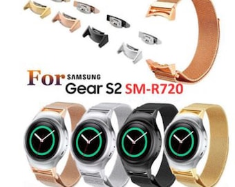 Samsung Stainless Steel Mesh Replacement Loop Band for Samsung Gear S2 SM-R720  Samsung Bands -V2