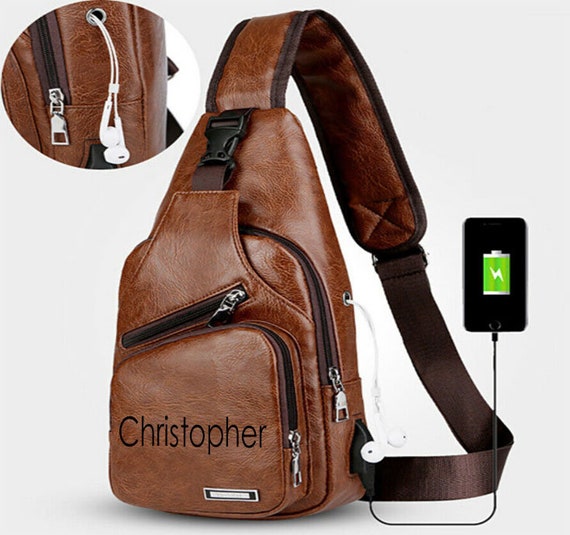 Custom Chest Pack with Name, Personalized Crossbody Sling Bag, Customized  Chest Bag Gifts for Men Women Travel Workouts