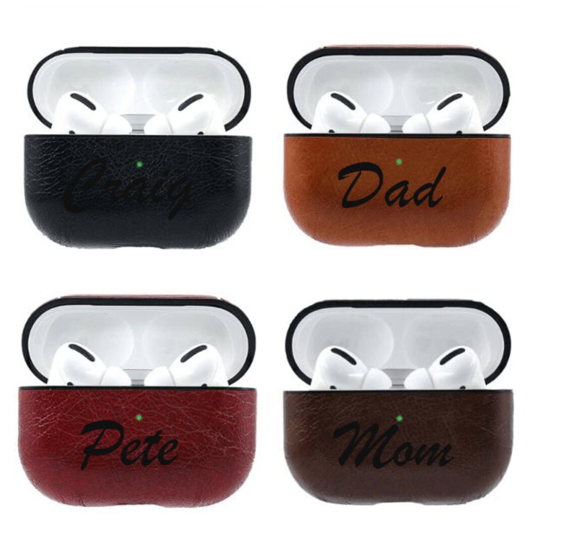 Engraved Airpod Pro Case Personalized Airpod Pro Leather case Etsy