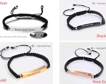 Urn bracelet for ashes , Personalized urn bracelet