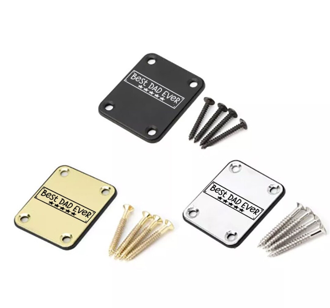 Personalized Guitar Neckplate Electric Guitar Neck Plate With Etsy