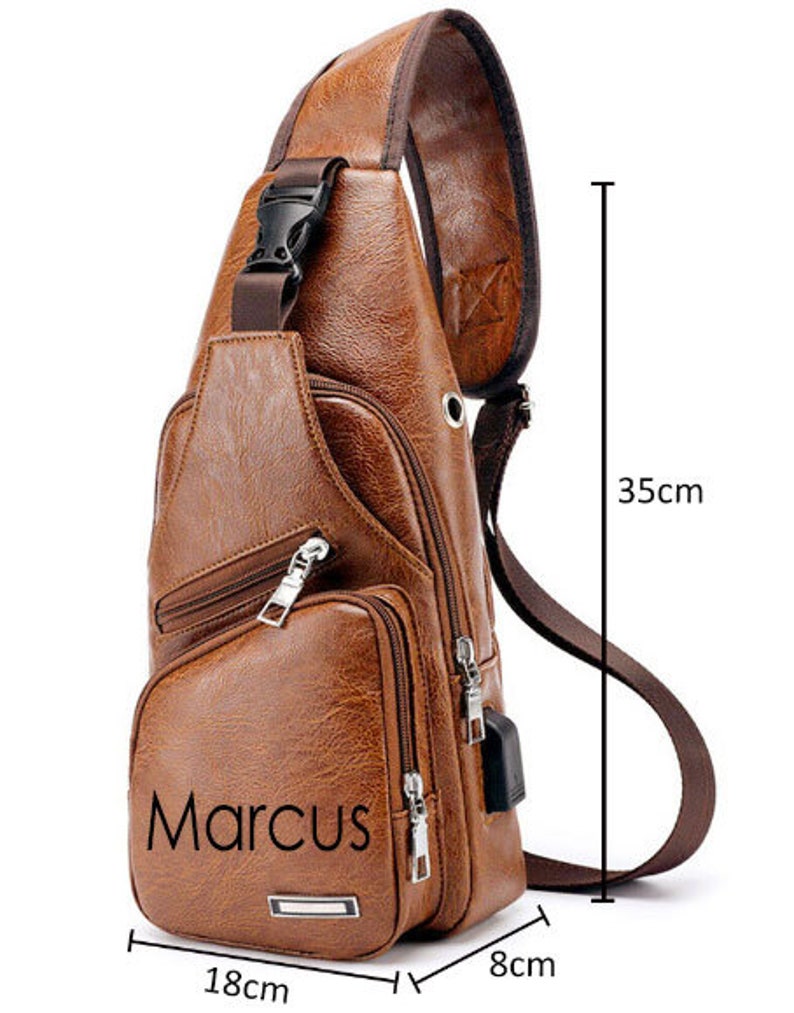 Shoulder Bagmale Shoulder Bagmen Chest Bag Personalized Etsy