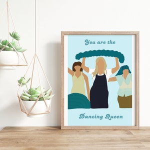 Dancing Queen | mamma mia inspired | wall print | movie print | song lyrics | abba inspired