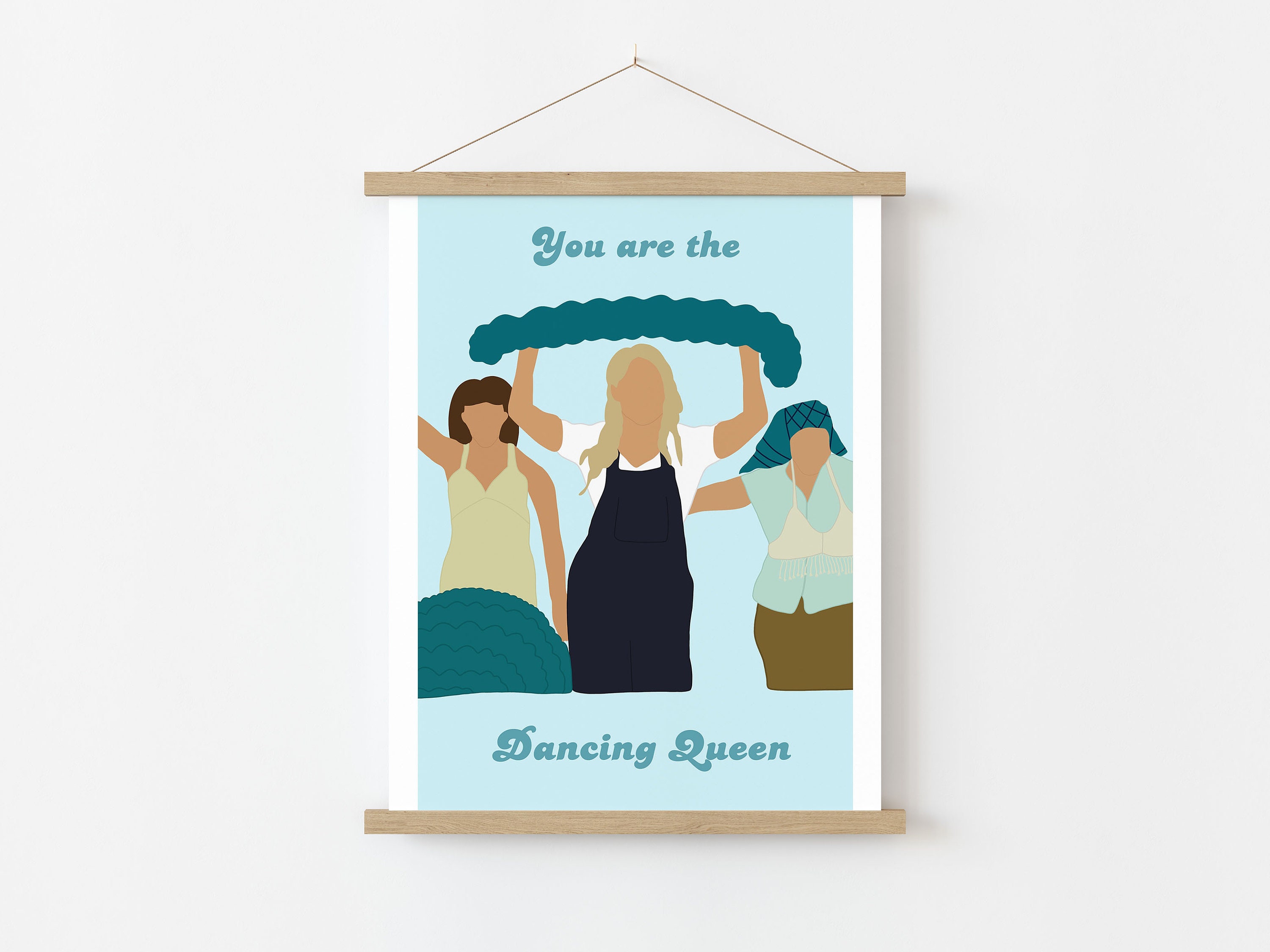 Dancing Queen Lyrics A4 Wall Print | Mamma Mia Inspired - Etsy