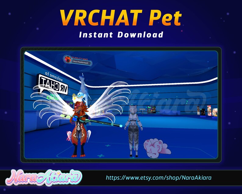 Vrchat Pet Kitsune Fox Vrchat Pet Vrchat Avatar Vrchat Etsy