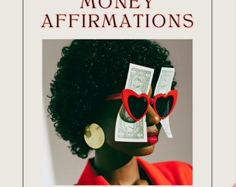 Money Affirmations Printable Cards | Money Mindset Affirmation Cards | Manifest Money for businesses  | Law of Attraction | Attract Money|